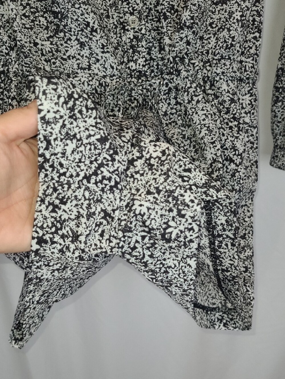 NWOT Michael Kors Black White Floral Long Sleeve Romper Size XS MK - Picture 6 of 16